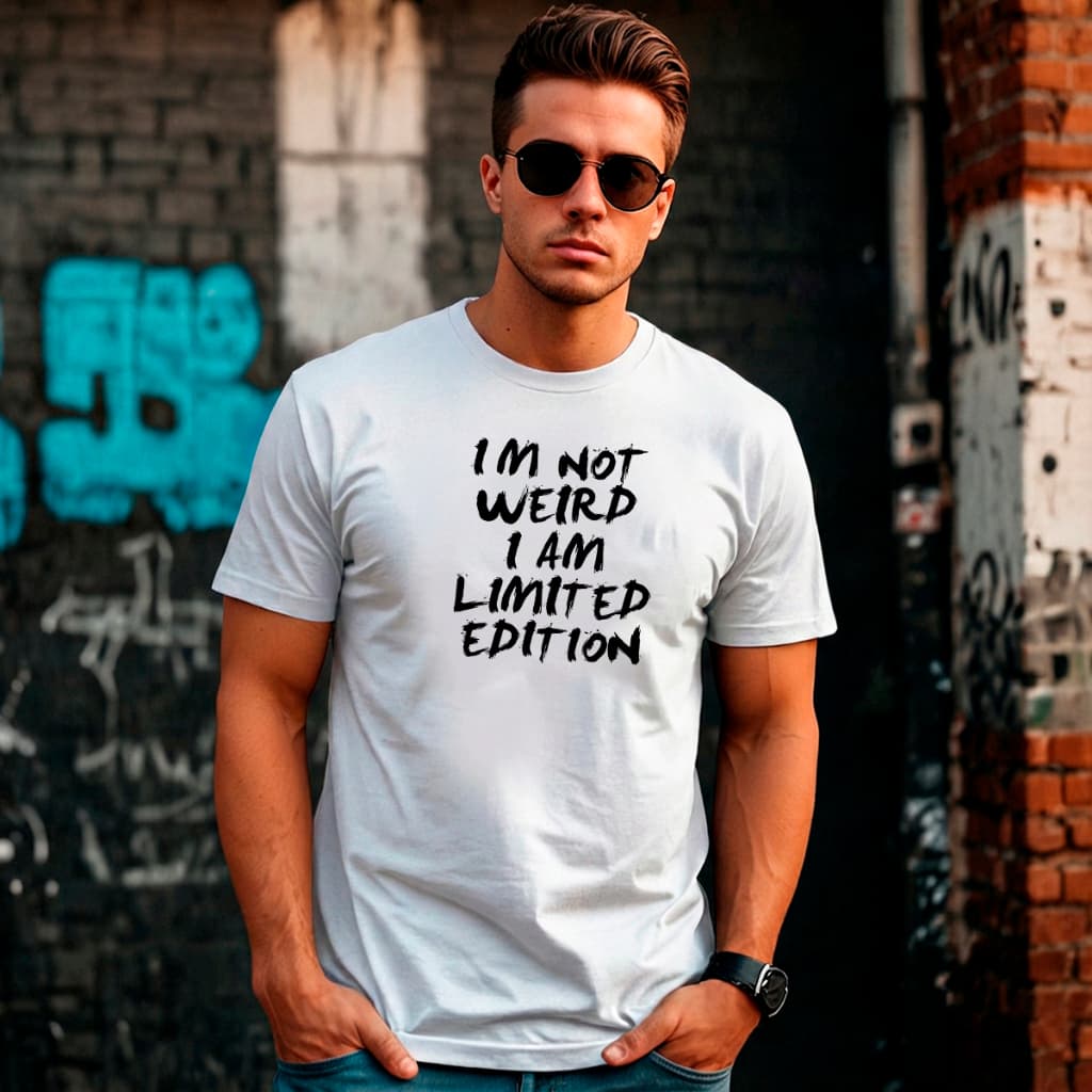 Camiseta Masculina Estampada 100% Algodão Gola Redonda Estilo Urbano Edição Limitada
