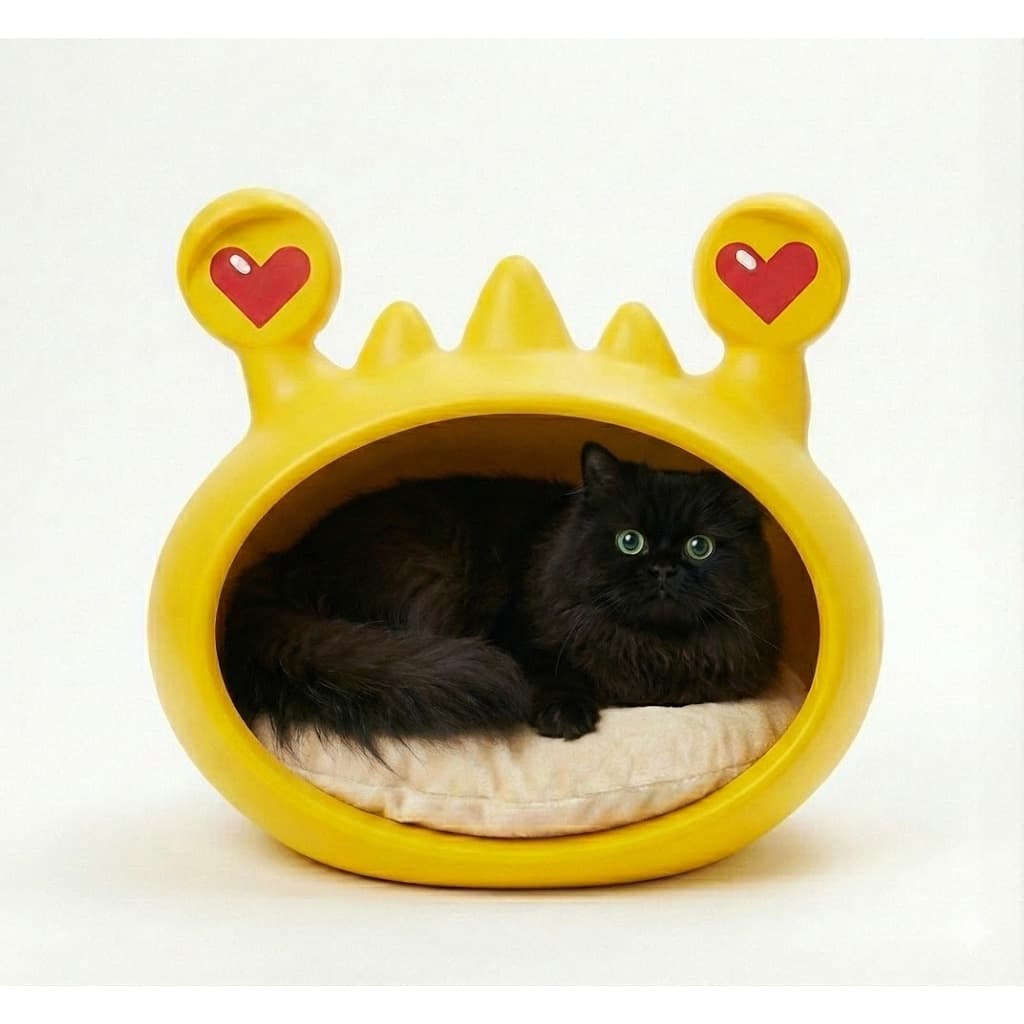 Casa Cama Pet Iglu para Gatos e Cachorros Pequeno Porte com Almofada Confortável