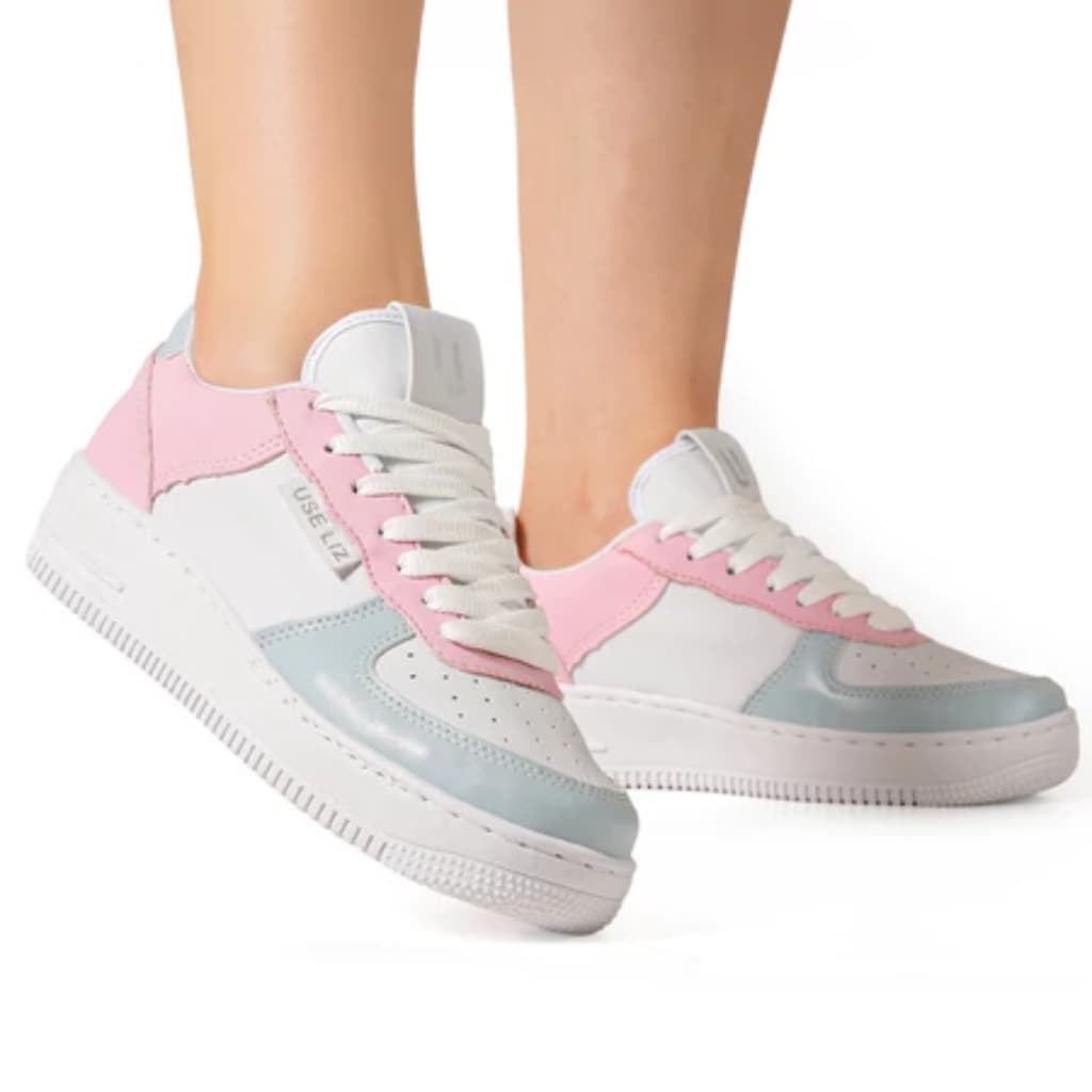 Tênis Casual Feminino Elegante Masculino Confortável Resistente Estiloso Treino Dia a Dia Academia