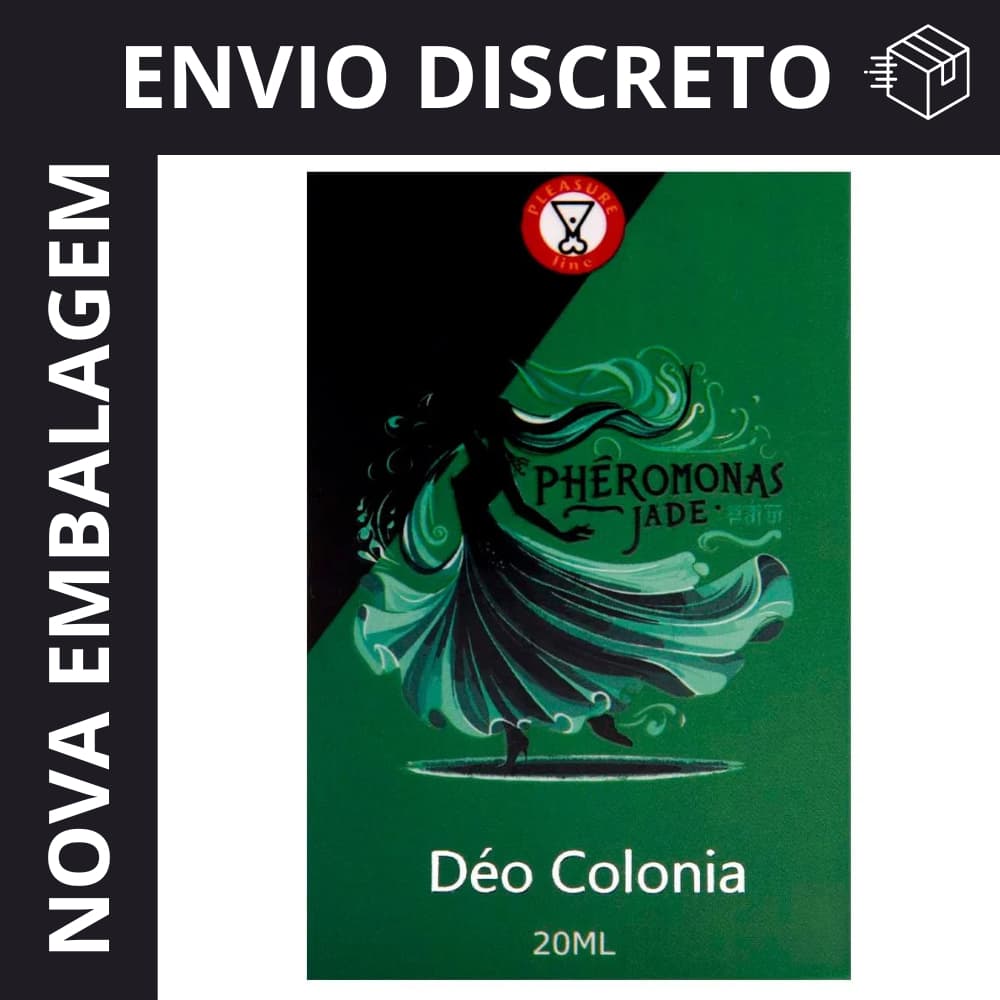 JADE DEO COLÔNIA FEMININA PHEROMONAS 20ML PLEASURE LINE