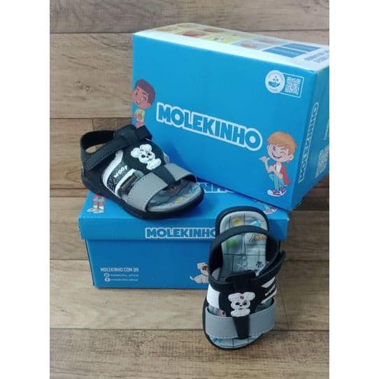 SANDALIA PAPETE MENINO VELCRO MOLEKINHO INFANTIL