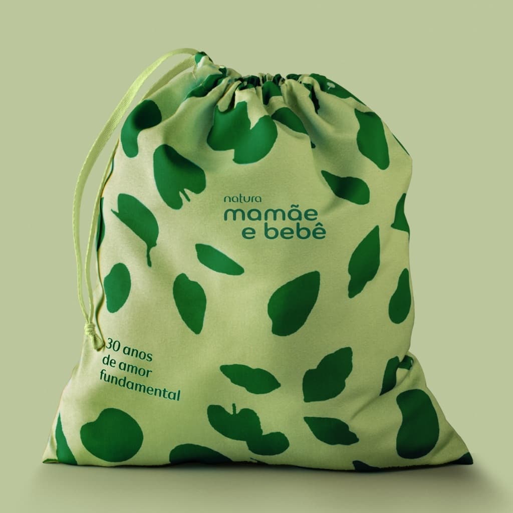 Mamãe e Bebê  ou Papai e Bebê Saco Organizador Gymsack Natura Mmbb saq momento gestante.