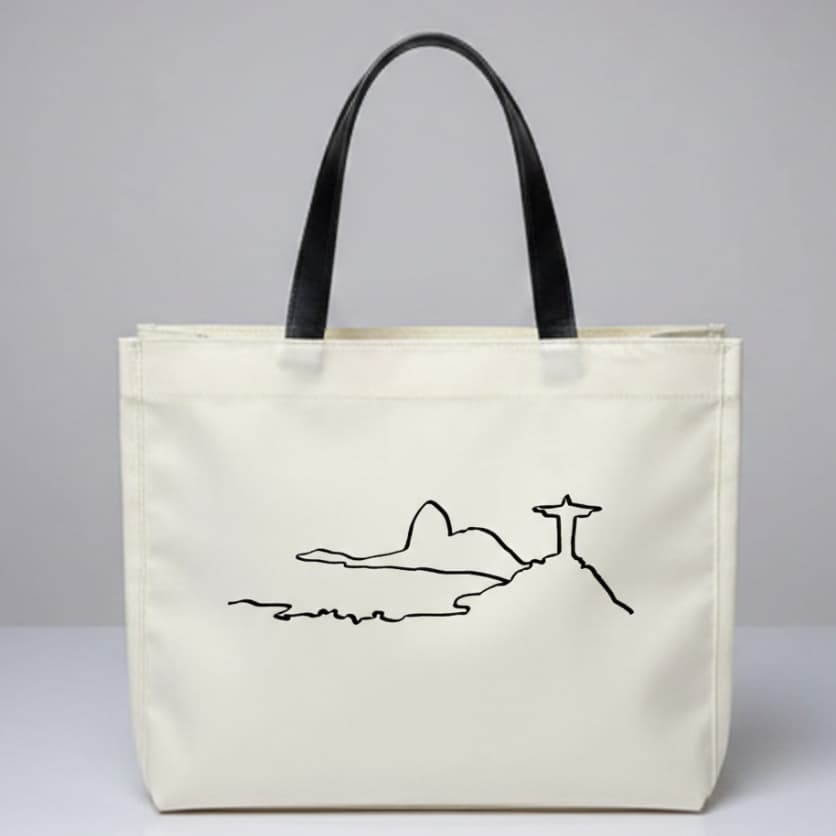 Bolsa Ecologica Feminina Ecobag com estampas grande resistente