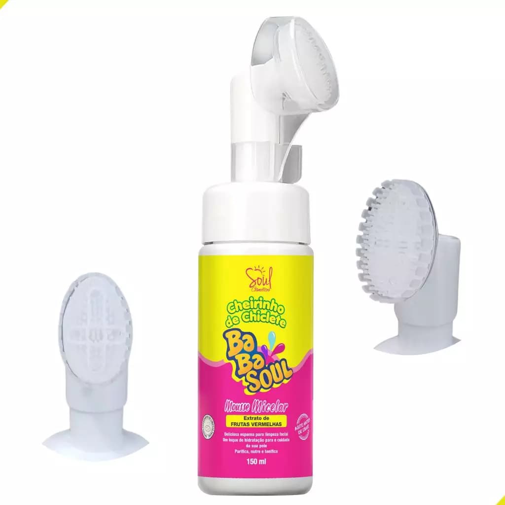 Mousse Micelar Soul Facial 150ml Bababsoul e fragrâncias