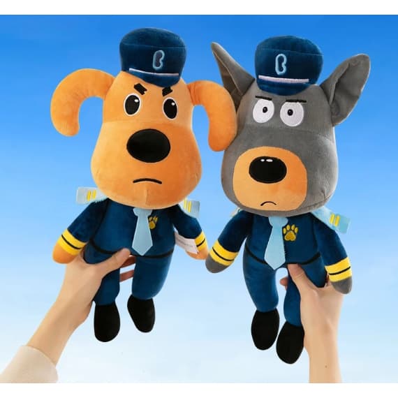 Brinquedo de Pelúcia Cão Xerife Labrador 30 cm Infantil  Desenhos- Material Macio,Design Exclusivo