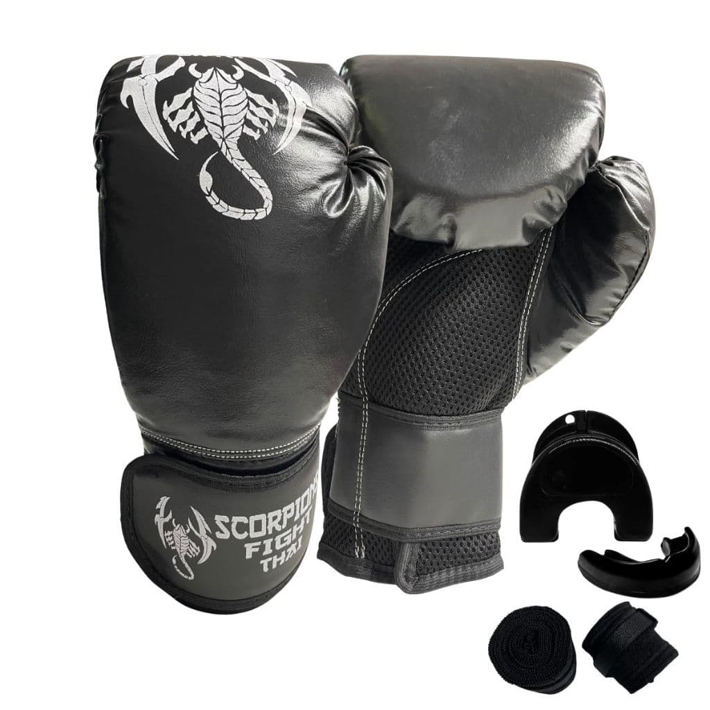 Kit Muay Thai Boxe Luva + Sacola +Bandagem