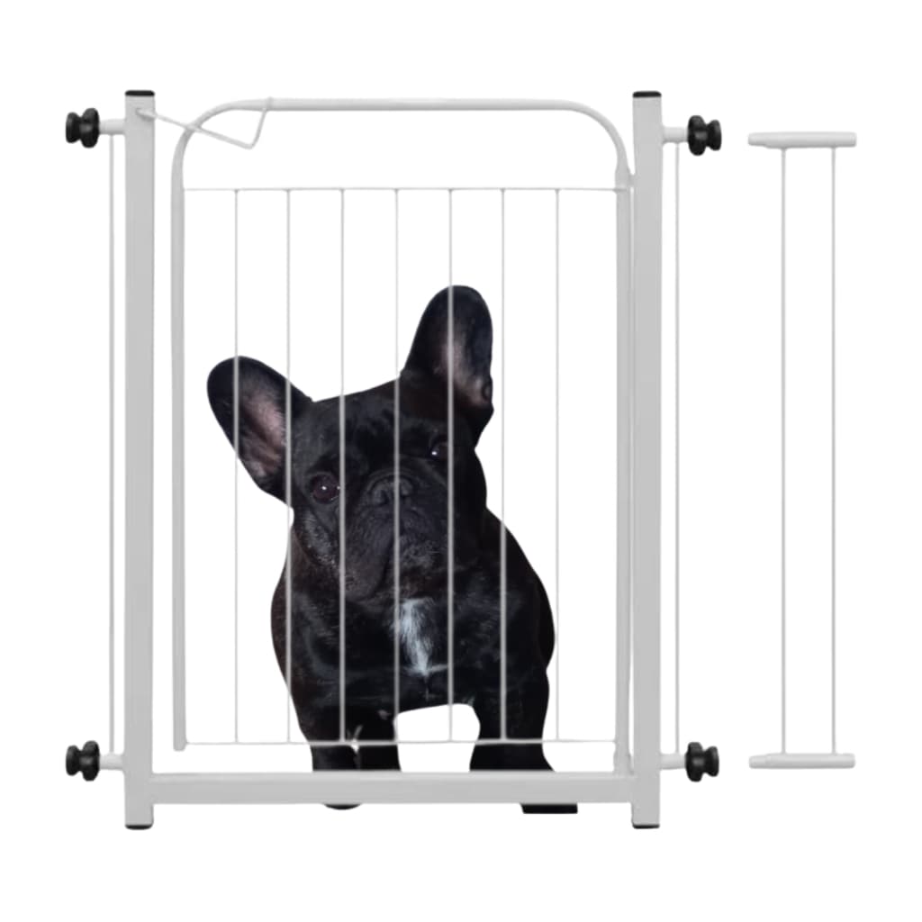 Portão Proteção Pet Bebes Grande C/ 1 Extensor 78cm Até 93cm Branco