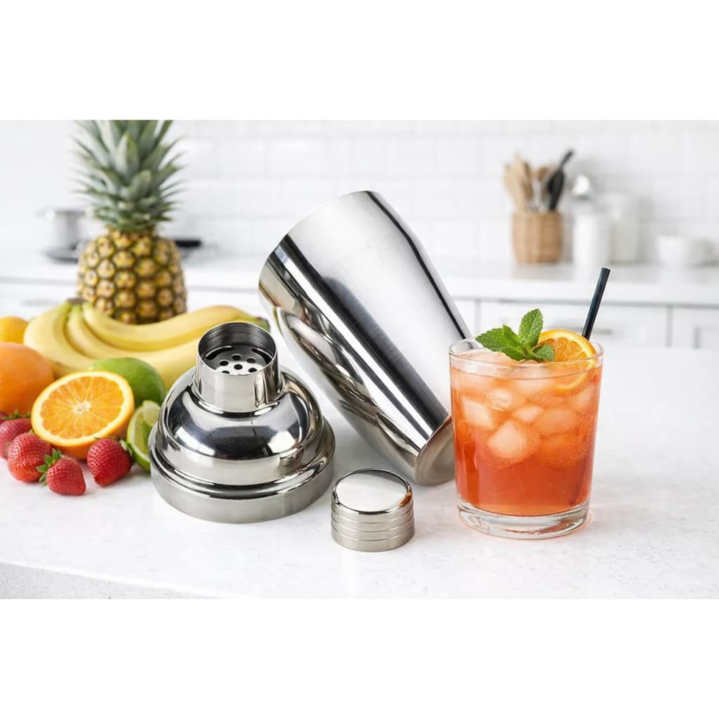 Coqueteleira Inox Profissional 500ml Para Drinks Coquetéis Preparos Bar Casa Festa