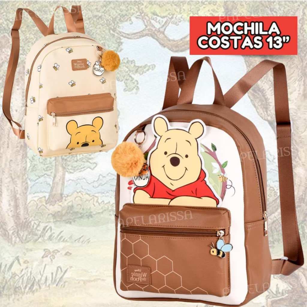 Mochila POOH Media Courino Escolar e Passeio - CLIO