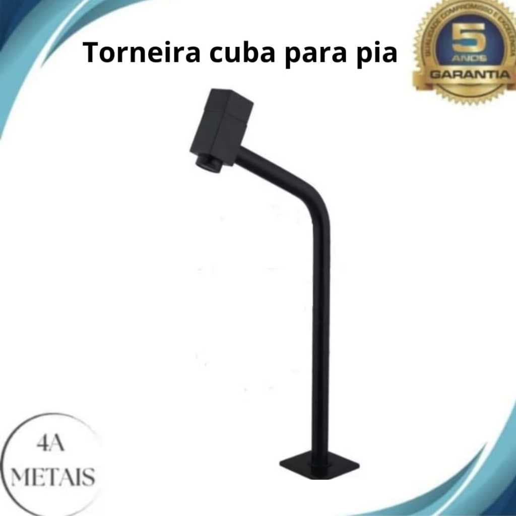 Torneira para Cuba de Pia Preta Fosca – Design Moderno e Alta Durabilidade