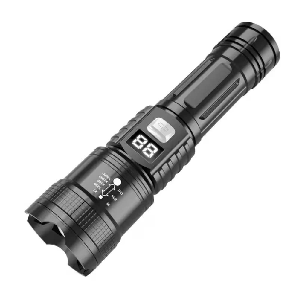 Lanterna Tática LED Recarregável Super Brilhante 3 Modos de Iluminação YJ-36