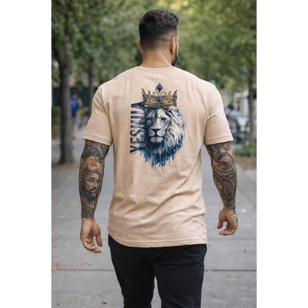 Camiseta Premium Yeshua Leão de Judá 100% Algodão