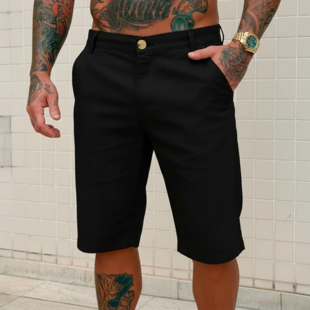 Bermuda Masculina Tradicional - Conforto e Moda Juntos