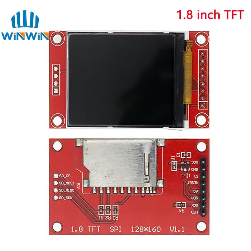 Display tft 1.8 Polegada ips 7p spi hd 65k tft módulo lcd colorido st7735 unidade ic 80*160 ,arduino