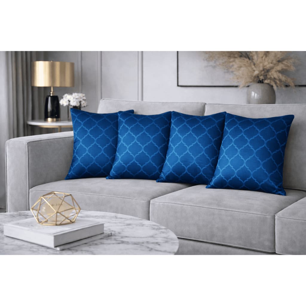 Capa de Almofada Kit com 4 Capas 45x45cm Com Zíper Decoração de Sala