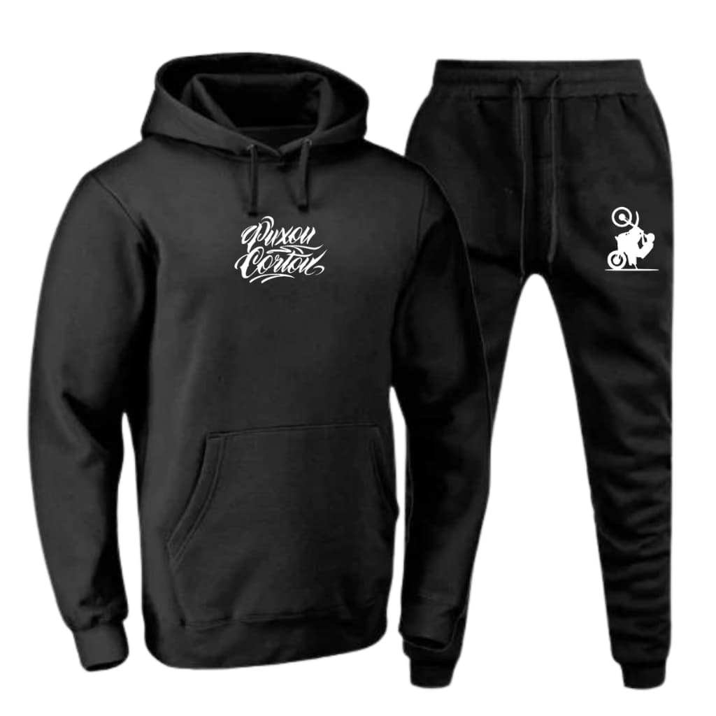 CONJUNTO MOLETOM CALÇA+CASACO BLUSA GRAU PUXOU CORTO MOTO LANÇAMENTO OFERTA ADULTO UNISSEX PROMOÇÃO
