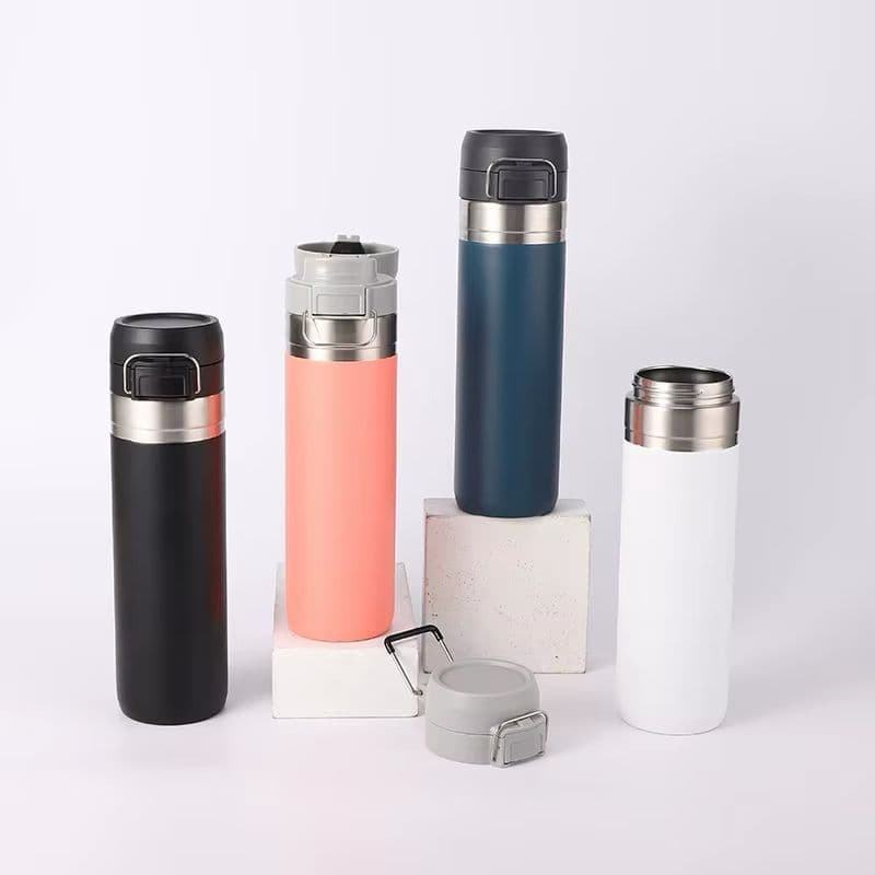 Garrafa Térmica Quick Flip - capacidade de 850ML E 650ML isolamento térmico- Bebida Quente/frio