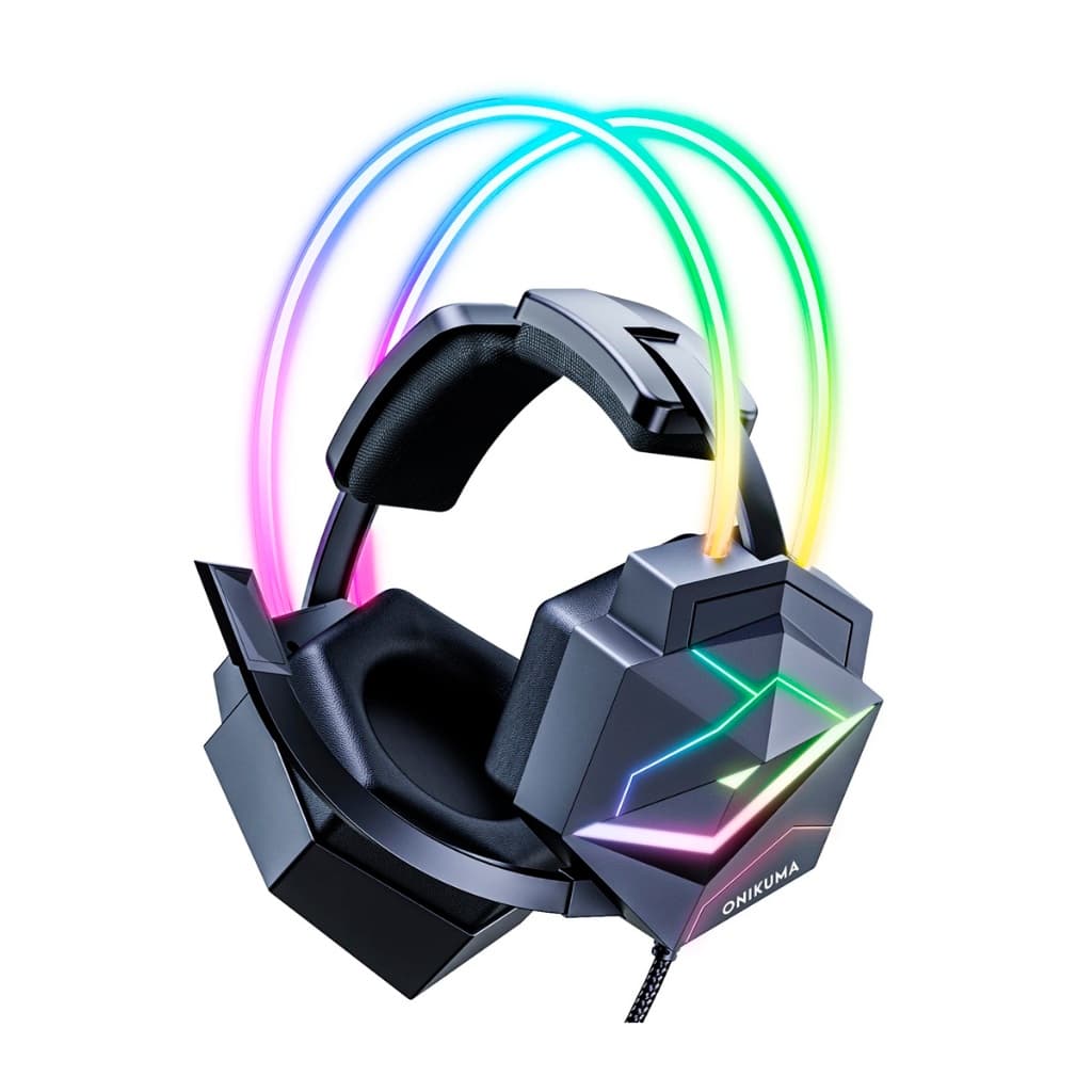 Headset Gamer Profissional Onikuma X20 RGB Preto