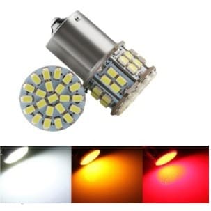 Par Lâmpada 1 ou 2 polo 50 leds BRANCO AMARELO VERMELHO super potente 12v Lampada Automotiva Led