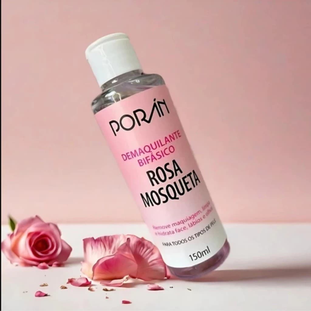 Poran Demaquilante Bifasico Rosa Mosqueta 150 Ml