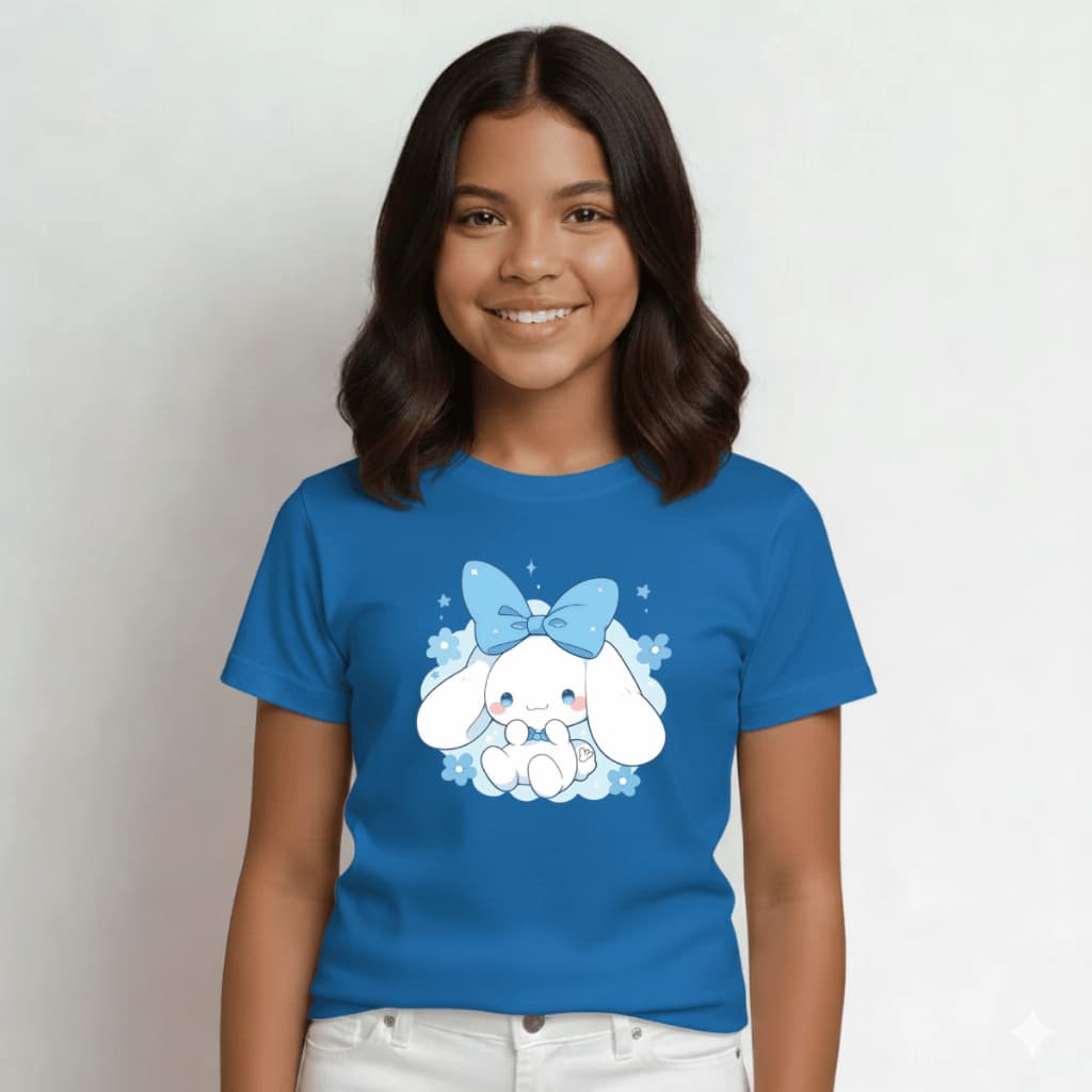 Camiseta Infantil 100%Algodão Meninas 2 ao 16 Cinnamoroll