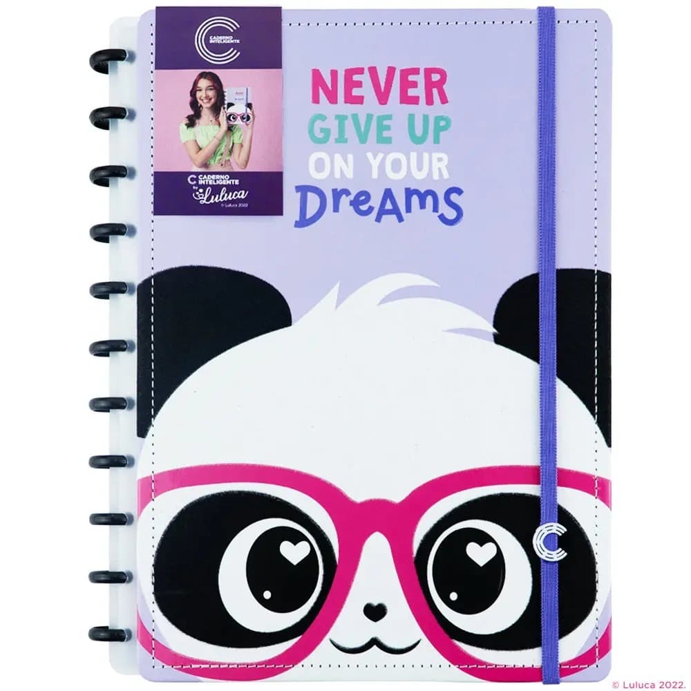 Caderno Inteligente Grande PandaLu by Luluca - Produto Oficial Caderno Inteligente - Material Escolar - Volta às Aulas