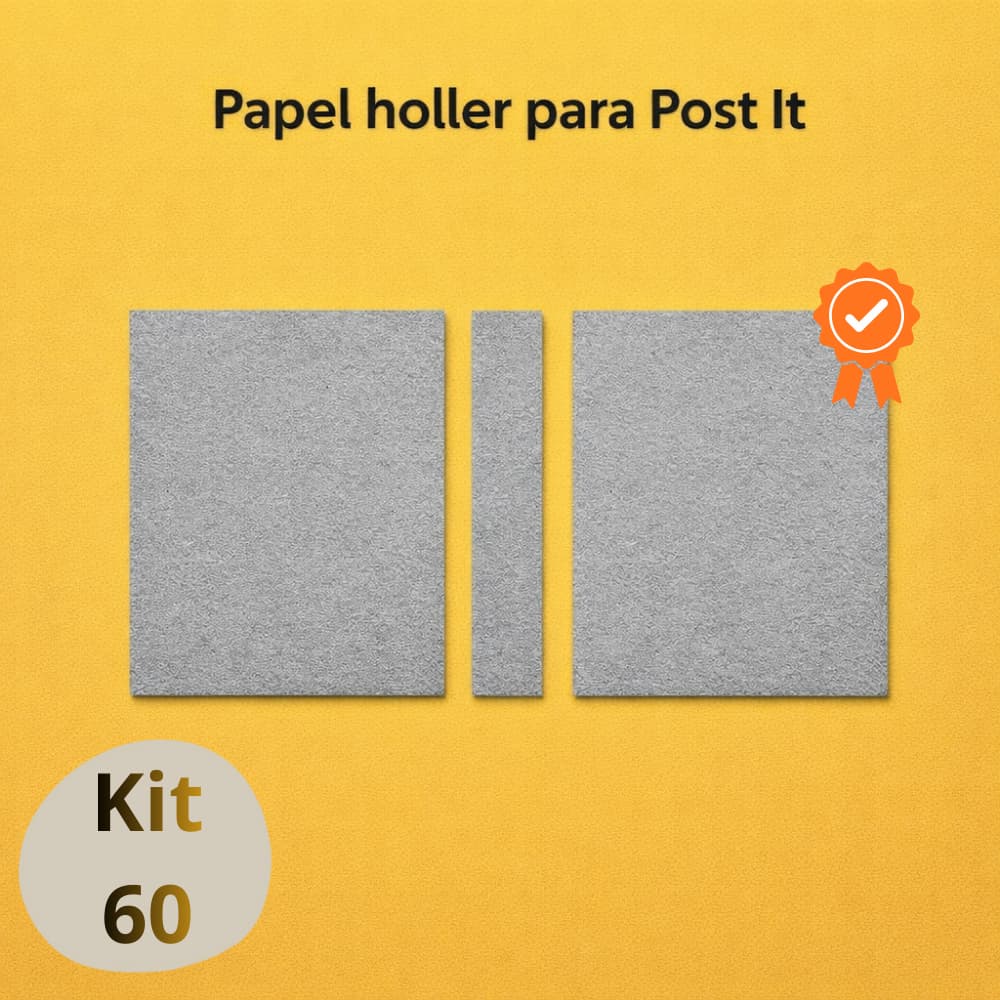 Kit 60 Papelão Holler Paraná Post it 1,9mm - Capa, encardenação
