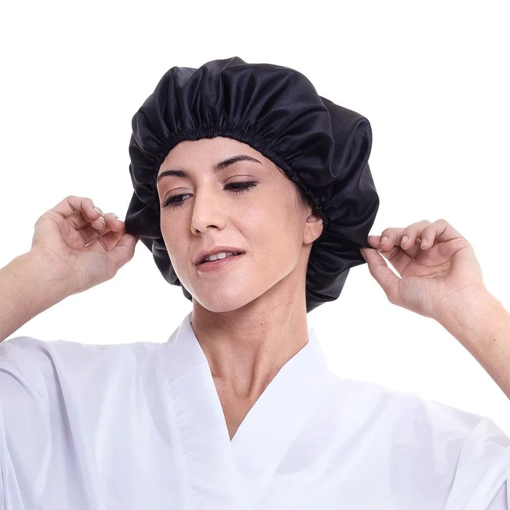 Kit 2 Toucas de Cetim Antifrizz – Tamanho Único – Cor Aleatória