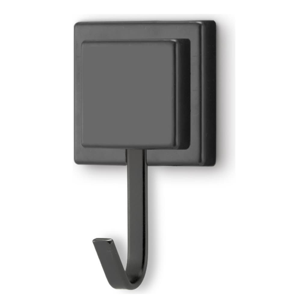 Suporte Toalha Gancho Parede Banheiro Piatina Black Arthi Fixacao Adesiva 3M Sem Furo Design Moderno