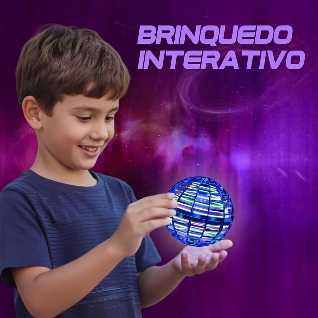 Bola Spinner Voadora Flutuante Boomerang LED Controle