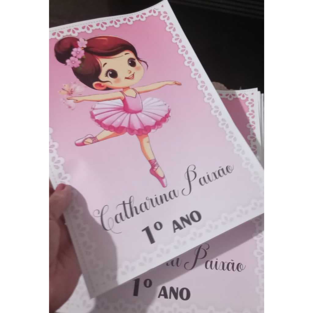 Capas para Caderno Personalizadas – Kit com 8 Capas Frente e Verso | Laminadas | Escolar.