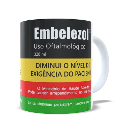 Canecas Xícara Remédios Meme Caixa Paródia 350ml Presente