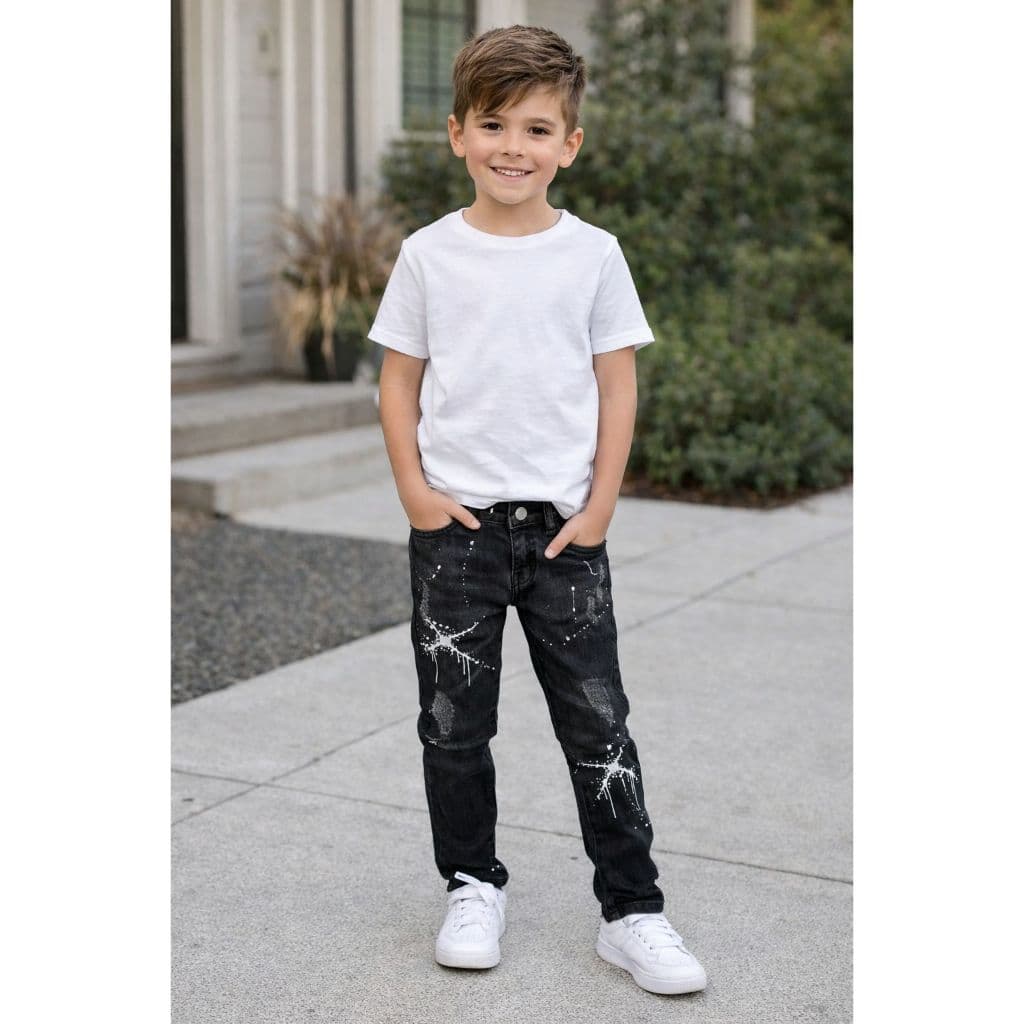 Calça Jeans com Lycra Jogador 06 ao 16 anos