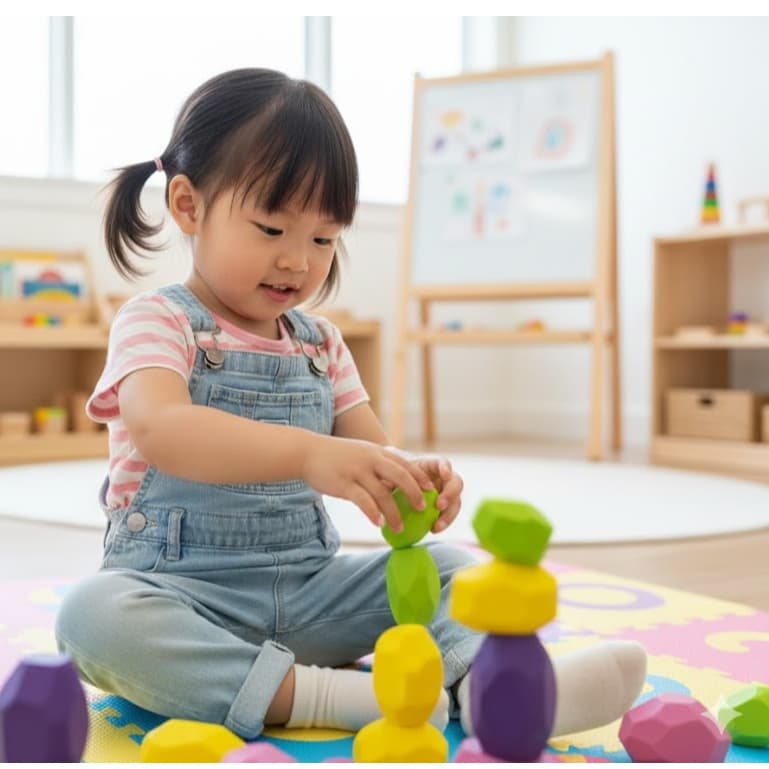 Pedras de Equilíbrio Montessorianas Educativas Infantil
