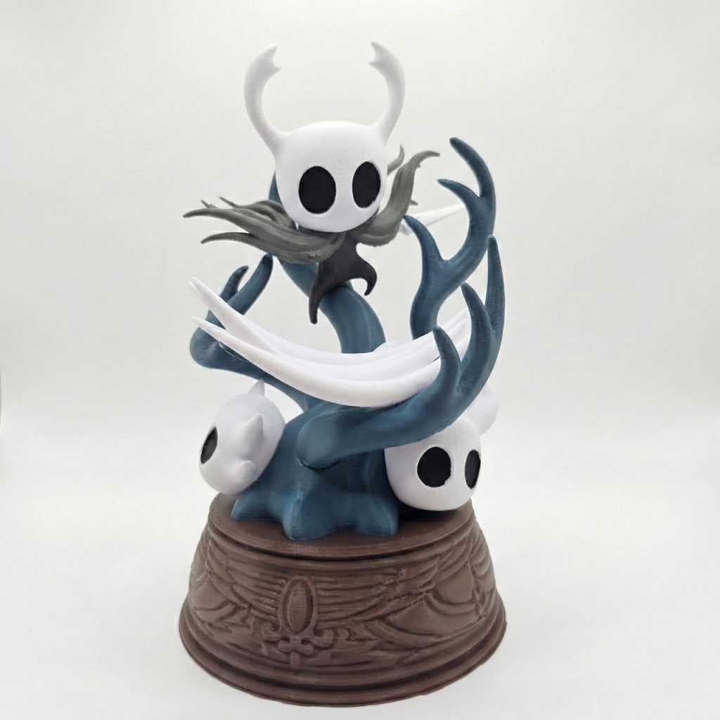 Estátua Hollow Knight - O Cavaleiro Oco | Action Figure 20cm Decorativa/ Escultura Fan Art 3D para Setup Gamer