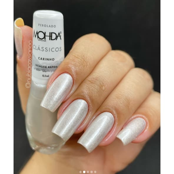 Esmalte Mohda Perolado branco CARINHO 8,5ml