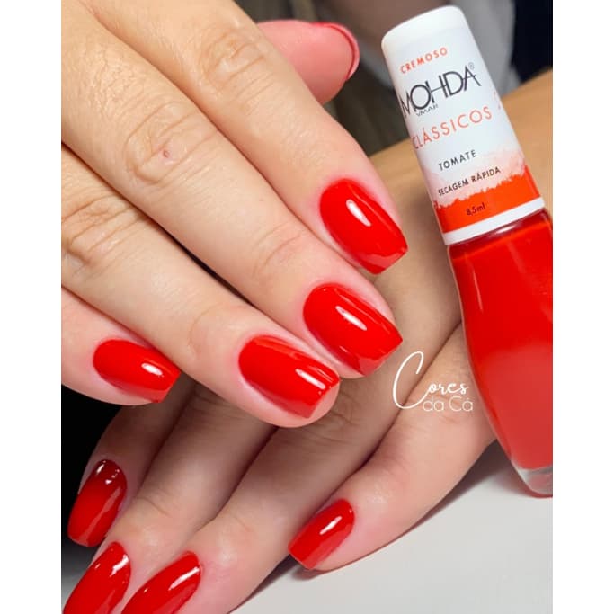 Esmalte Mohda Cremoso vermelho TOMATE 8,5ml