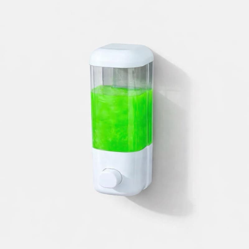 Dispenser de Parede 500ml Sabonete Líquido Álcool Gel Detergente com Ventosa