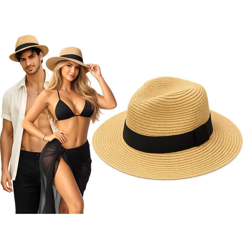 CHAPÉU PANAMÁ DOBRÁVEL FLEXIVEL PRAIA CASUAL MASCULINO FEMININO UNISSEX
