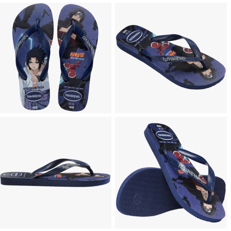 Chinelo Havaianas Top Naruto Azul Marinho Original® Unissex | Sandália Shippuden Personagens