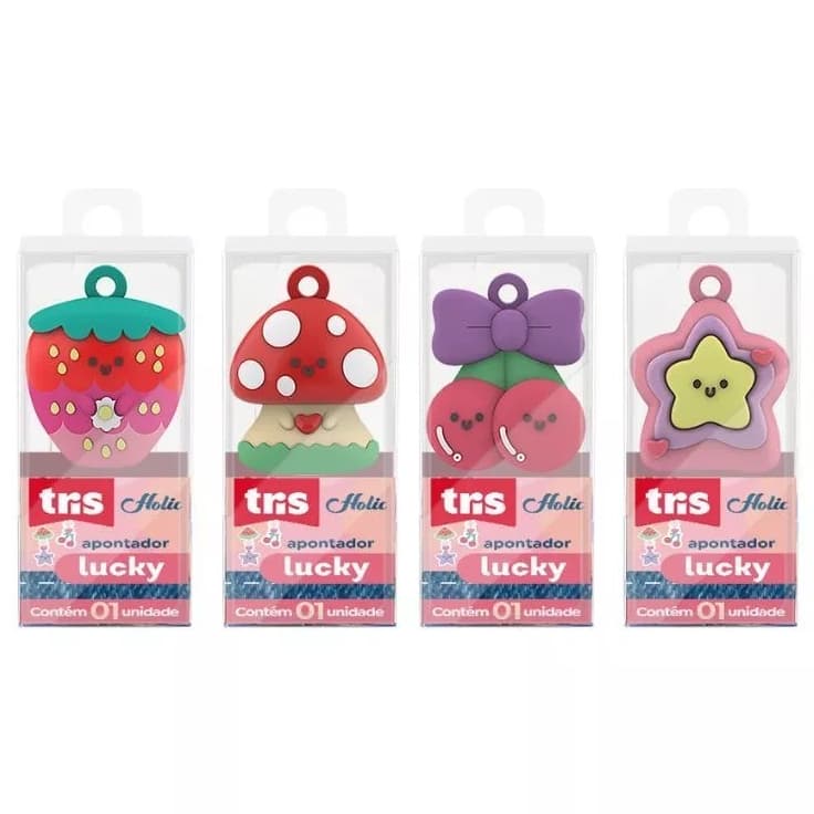 Apontador Holic Charm Papelaria Fofa Criativa Tris Material Escolar