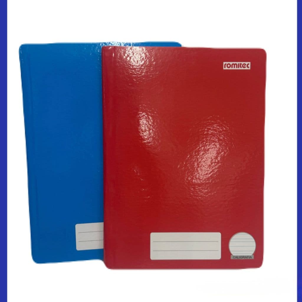 Caderno Colegial Brochura  Capa Dura Caligrafia Grande 96 Folhas Romitec