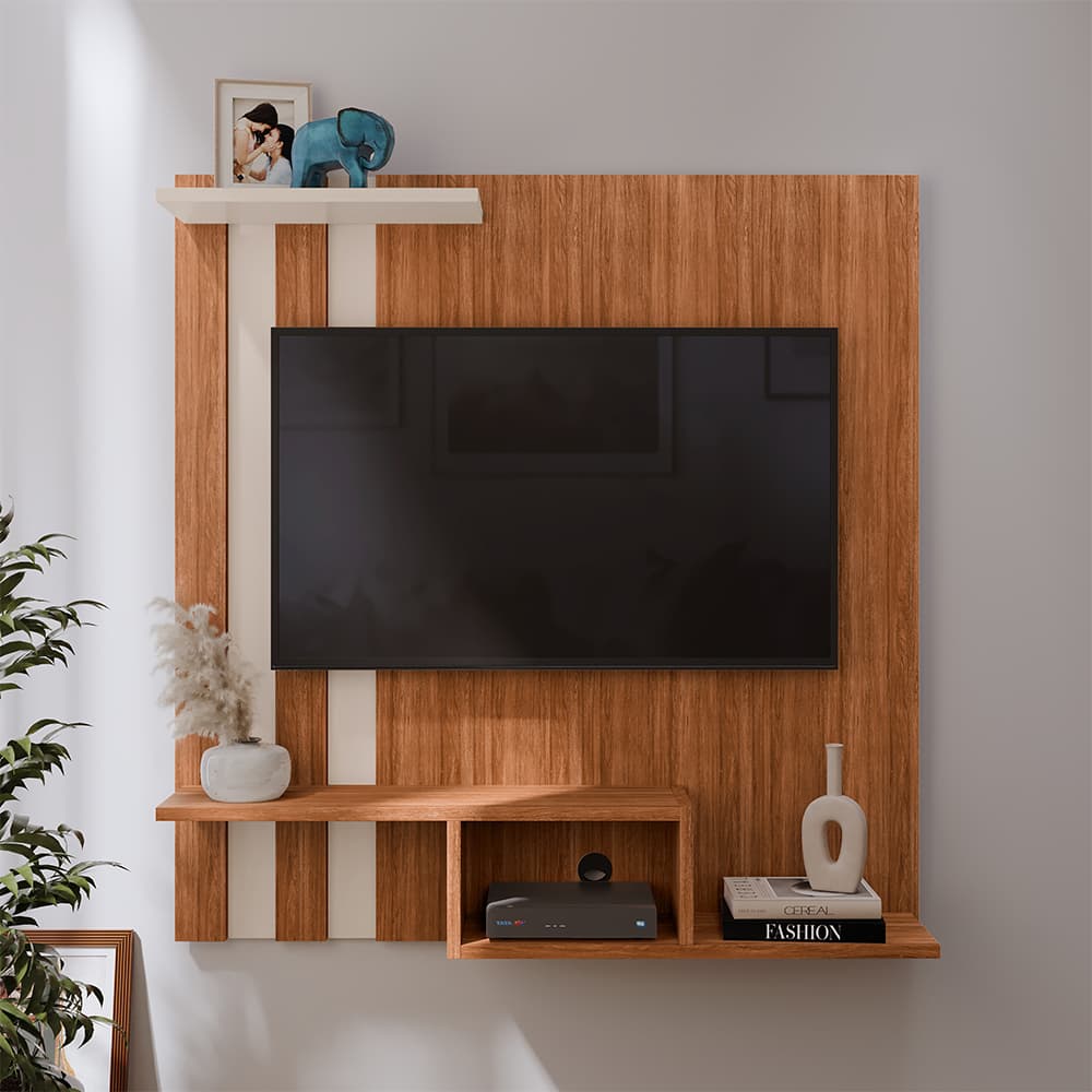 Painel  GK Suspenso Home TV Até 32 Polegadas Nichos Prateleira
