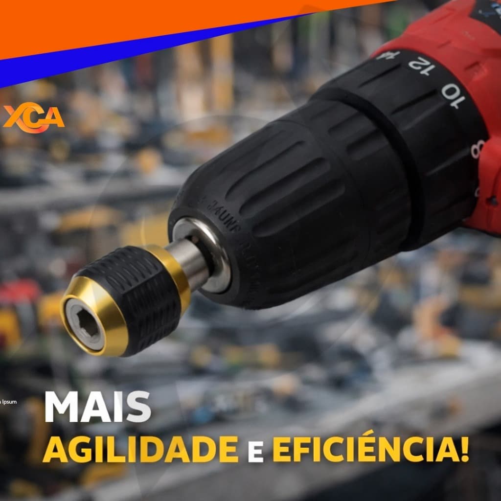 Suporte De Broca Troca Rápida Extensão Hexagonal De 1/4"  Bits Chave Acoplamento Liberação