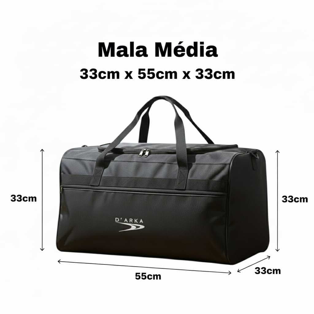Mala de Viagem Grande Bolsa com Alça de Mão e Ombro Para Ônibus Avião e Carro