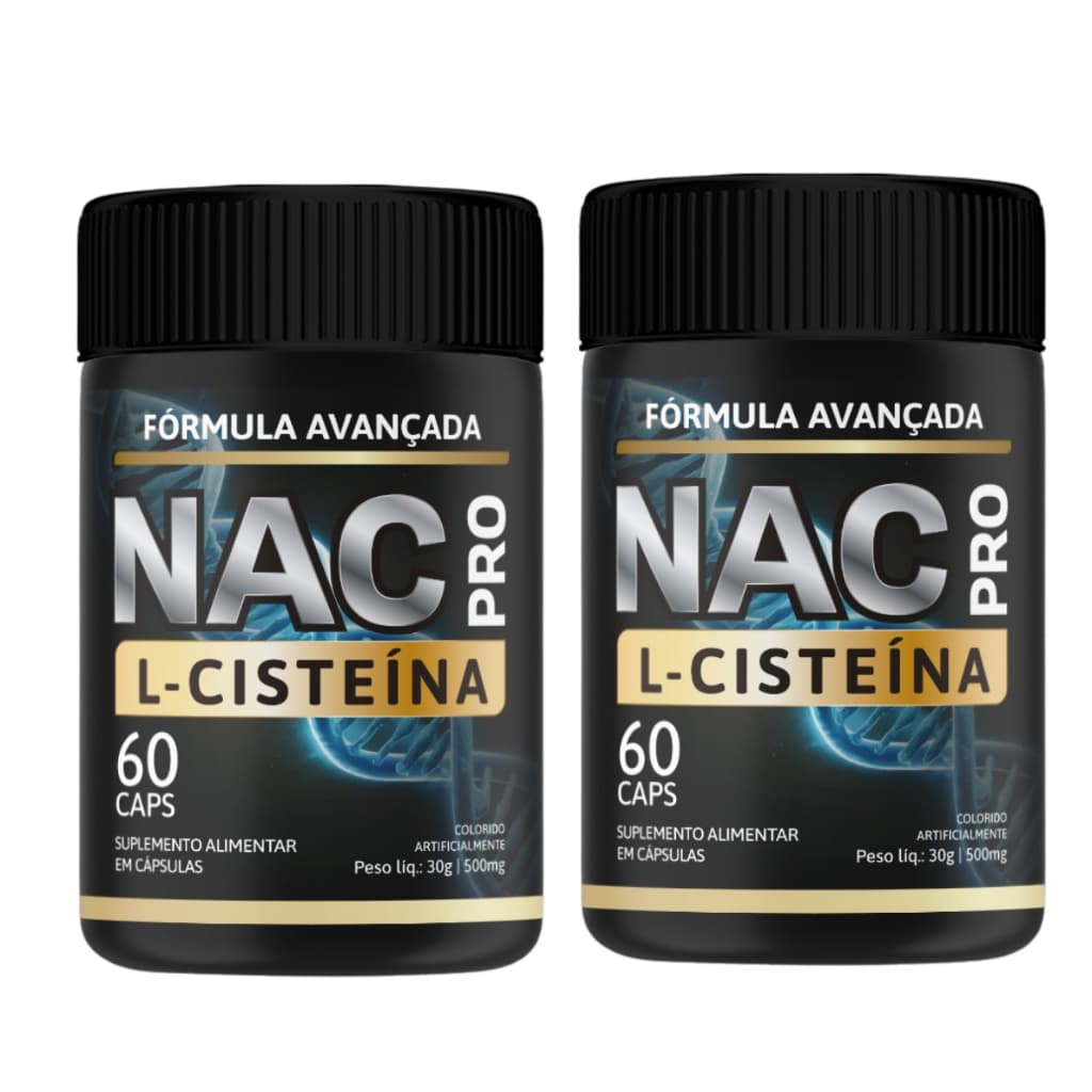 NAC N-Acetil L-Cisteína 500mg - Original Lacrado + Frete Gratis