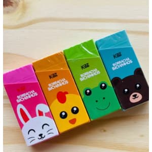 Borrachas Fantasia De Bichinhos Fofa Escolar Infantil