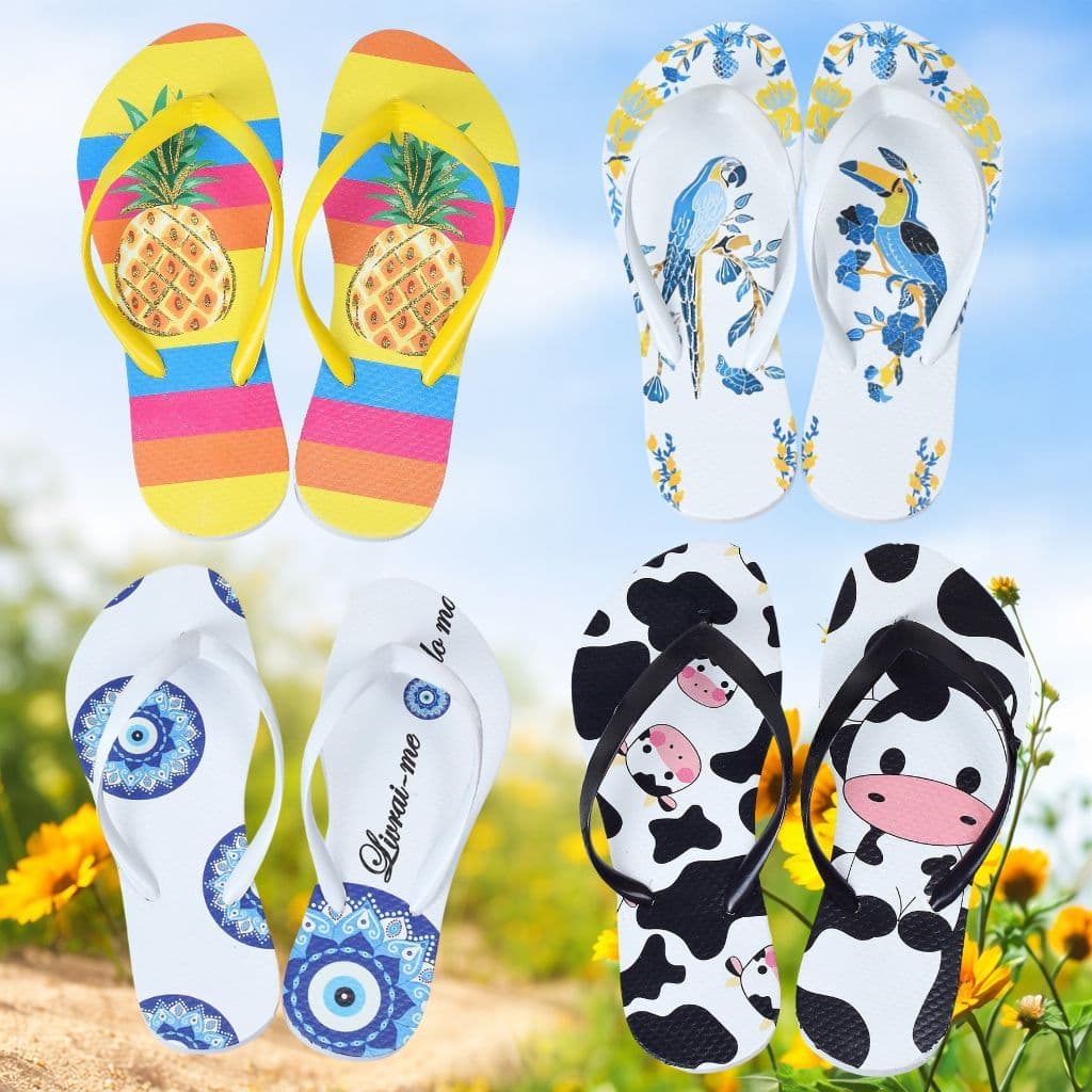 Chinelo Feminino Leve Macio Confortável 100% Macio Envio Imediato