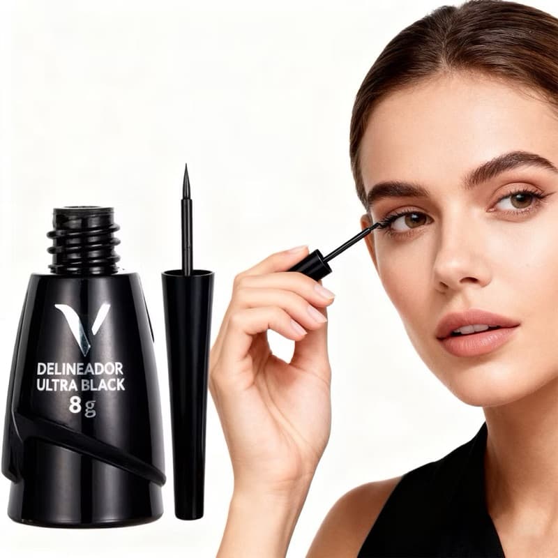 Delineador Ultra Black – Vivai Delineador Super Black Vivai a Prova D'Água Longa Duração