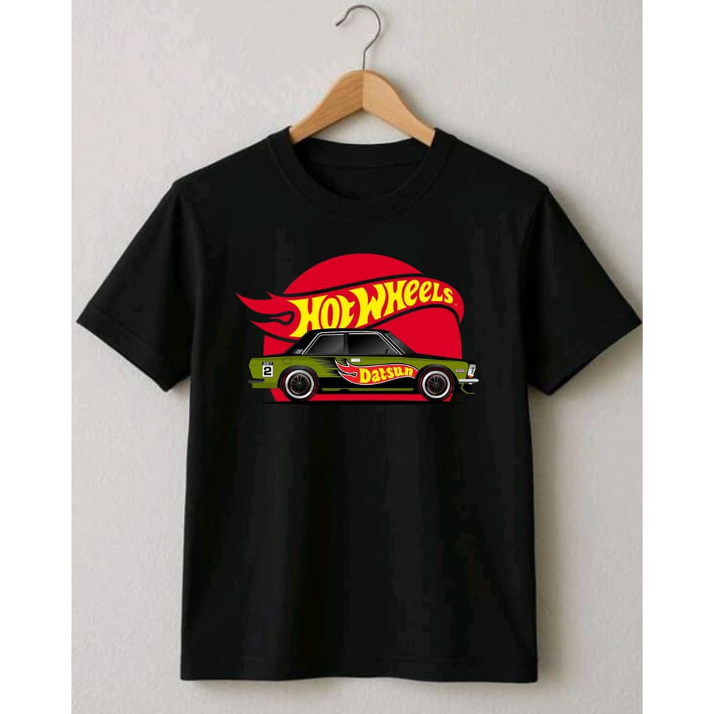 Camiseta Infantil Unissex Juvenil Hotwheels Carro Dat Desenho 100% Algodão